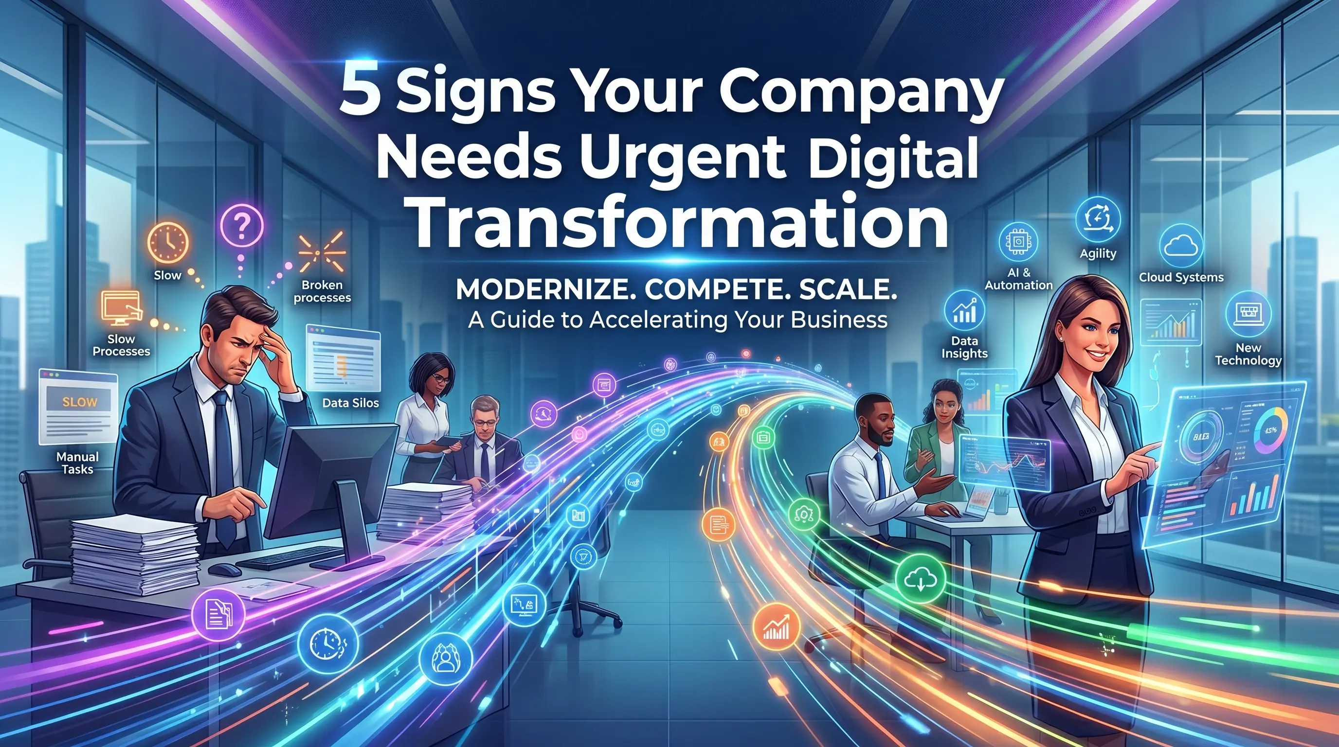 5 señales de que tu empresa necesita transformación digital urgente